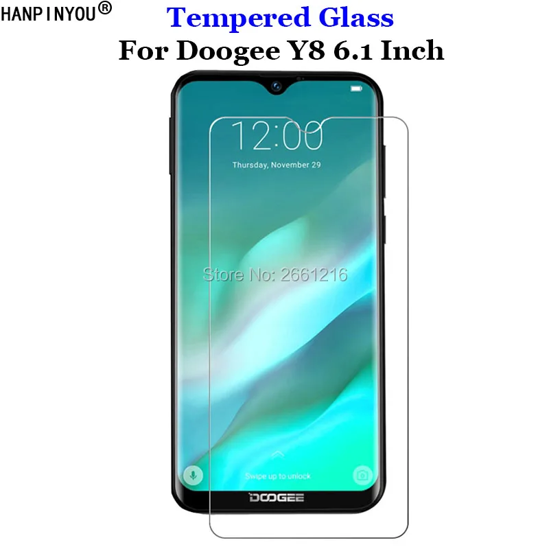 

For Doogee Y8 Tempered Glass 9H 2.5D Premium Phone Screen Protector Film For Doogee Y 8 6.1"