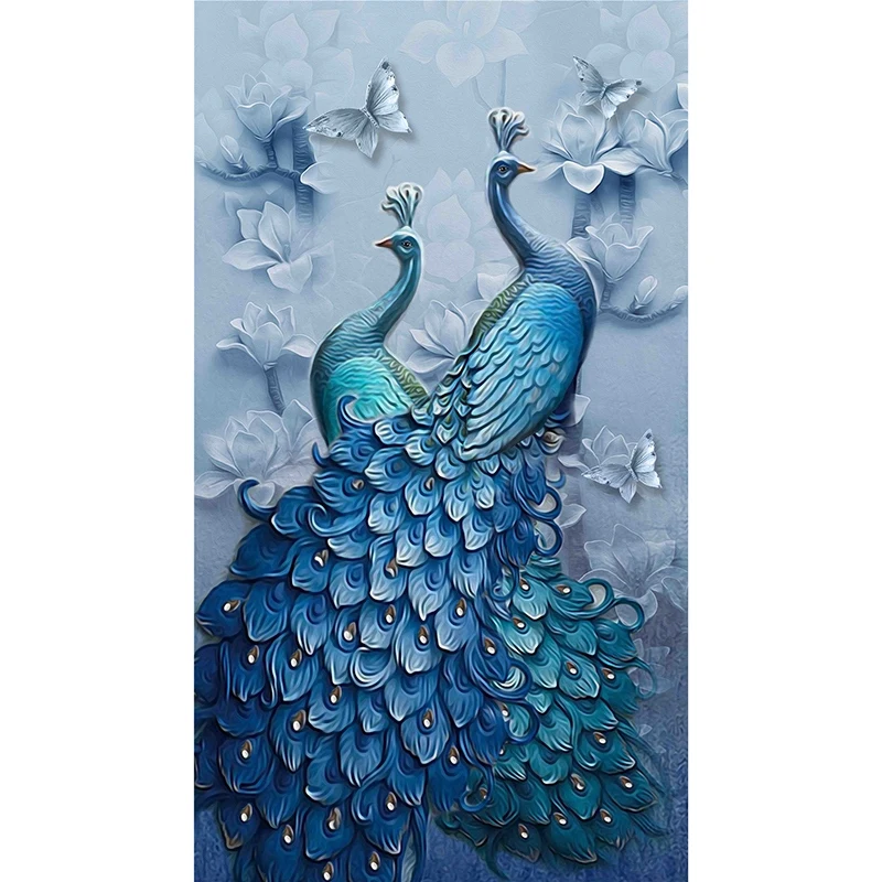 

Full Square Drill 5D Diy Diamond Painting "Animal Peacock" Embroidery Cross Stitch 5D Home Decor Gift