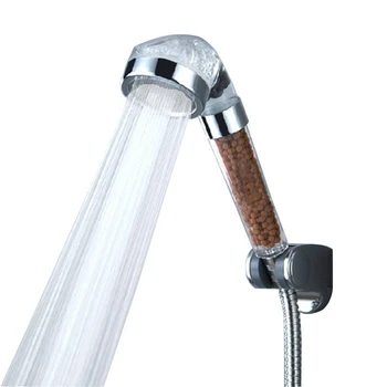 

Transparent Healthy Negative Ion SPA Filtered Shower Head Activated Carbon Ceramic Ball Negative Spa Home Beauty Sprayer