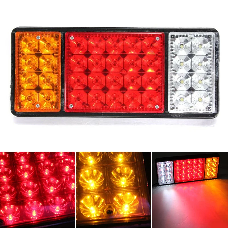 

12V 36 LED Rear Trailer Tail Lights Caravan Truck Boat Car Stop Reverse Safety Indicator Lights for Trailer Truck Taillights 1pc