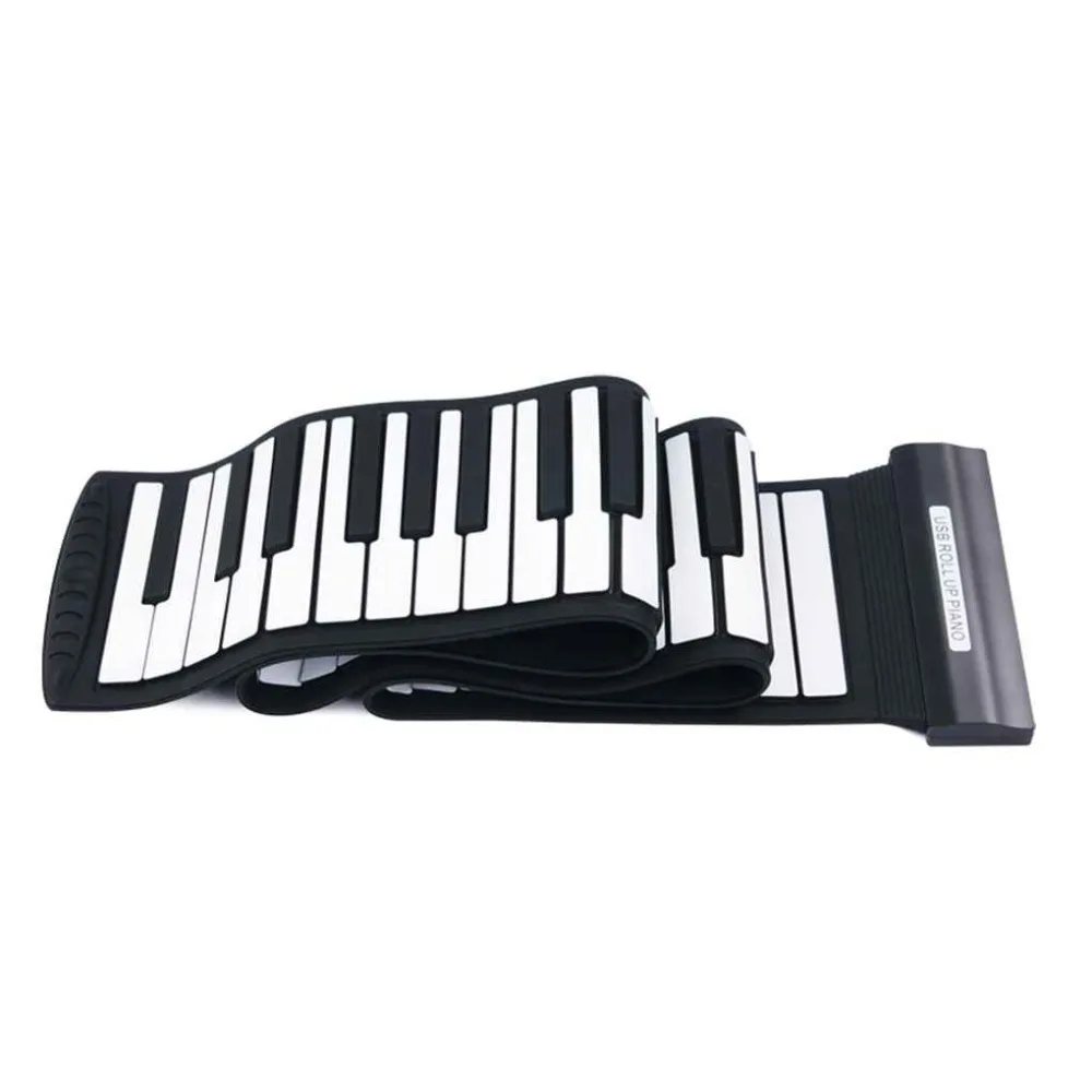 Четыре беспроводной клавиатуры Портативный USB MIDI рулонное пианино гибкий 88