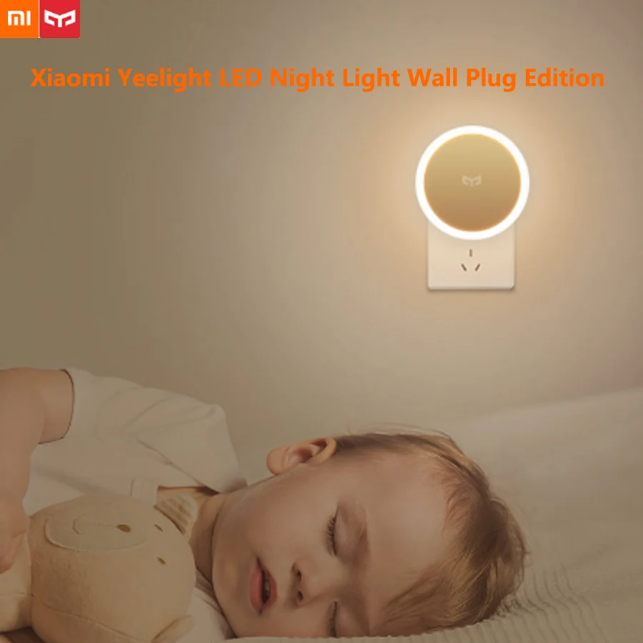 

Xiaomi Mijia Yeelight LED Night Light Wall Plug Edition Infrared Body Motion Sensor Induction Constantly Bright 2 Mode Switch