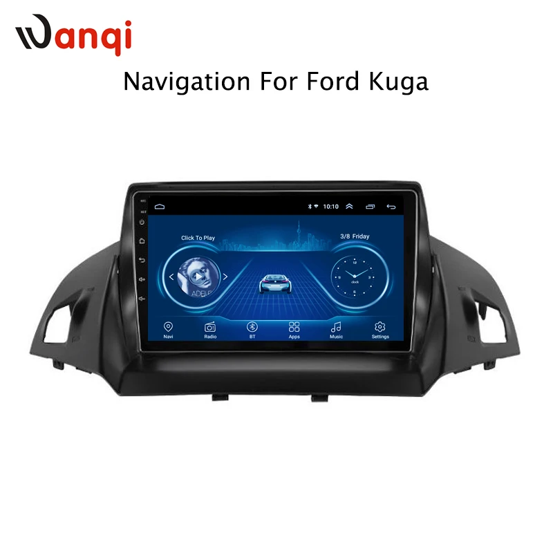 Android 8,1 прямые продажи с фабрики 2.5D полный сенсорный экран для Ford kuga escape C-max 2013- Автомобильный gps Радио Навигация