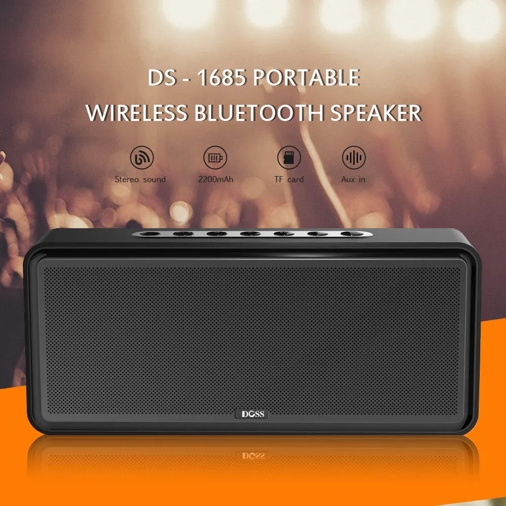 

DOSS DS - 1685 Wireless Bluetooth4.2 EDR Soundbar Speaker Subwoofer Sound 12hours 70dB Speakers