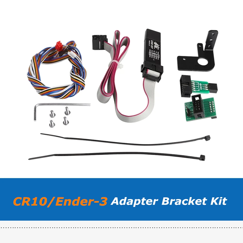 1set CR10/Ender-3 3D Printer Spare Part Adapter Bracket Kit Set For Creality 3D Printer BL Touch Sensor connectx® 5 vpi adapter card edr ib 100gb s and 100gbe single port qsfp28 pcie3 0 x16 tall bracket rohs r6