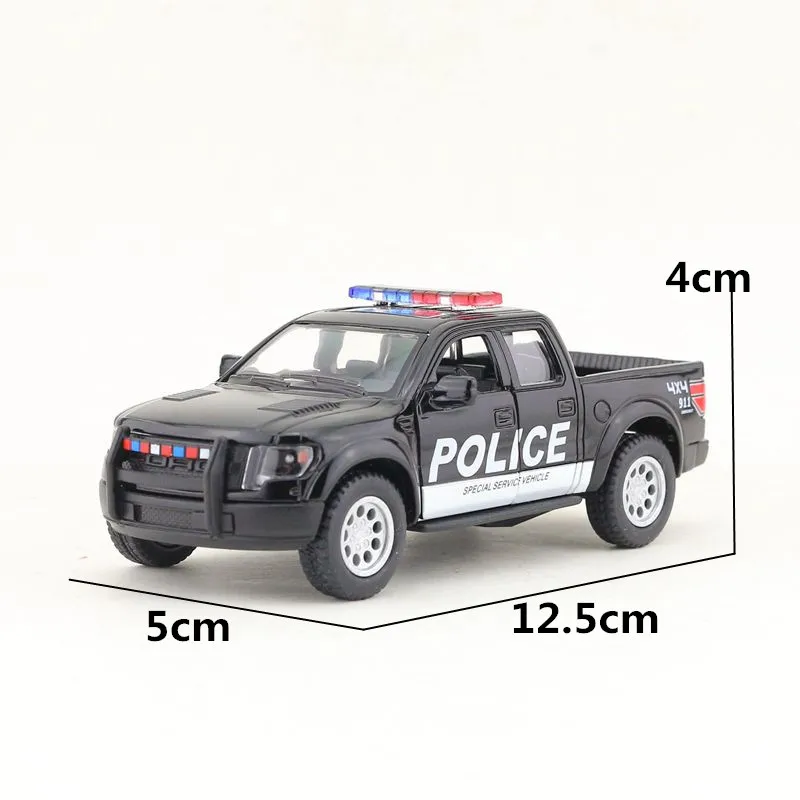 KINSMART литая металлическая модель/1:46 Масштаб/2013 Ford F-150 SVT Raptor SuperCrew пикап полицейская игрушка «пожарная машина»/Набор для обучения