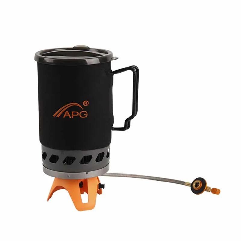

Apg Two-User External Gas Furnace Pot And Bowl Windproof Burn 1400Ml Collector