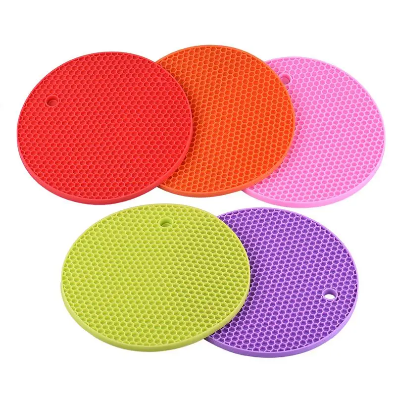 1PC placemat for dining table silicon decorative round placemats for