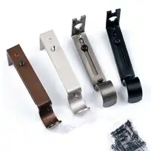 Оконный металлический Железный регулируемый металлический карниз держатель для 1 1/" драпировка штанги Оборудование Аксессуары для штор