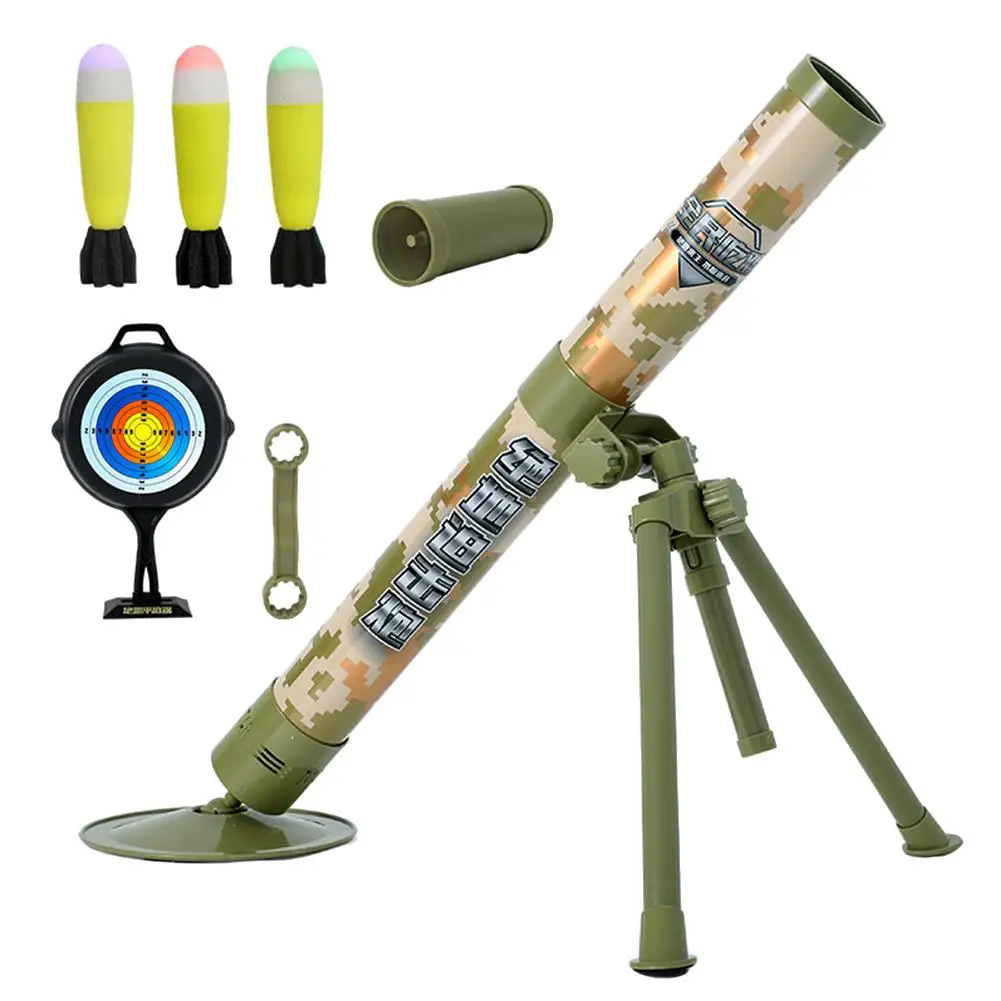 

Boy Shooting Toys Simulation Cool Model Children Toy Children's Outdoor Fun Interactive Toy Cannon Electric Launch Mortar