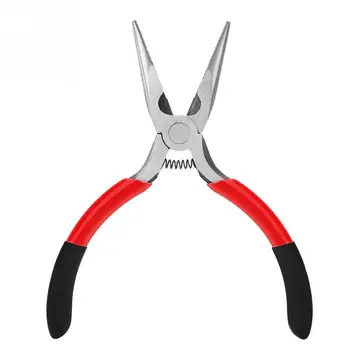 

Long Nose Pliers 4.8*3.9inch Needle Nose Pliers Press tool Double Color Handle Wire Cutting Tool Forceps Repair Hand Tools