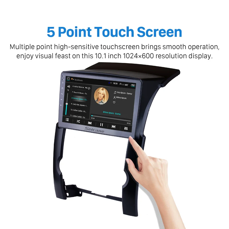 Discount Seicane 2din HD 1024*600 10.1" Android 8.1 Quad-core Car GPS Navigation Radio For 2009 2010 2011 2012 KIA Sorento support TPMS 2