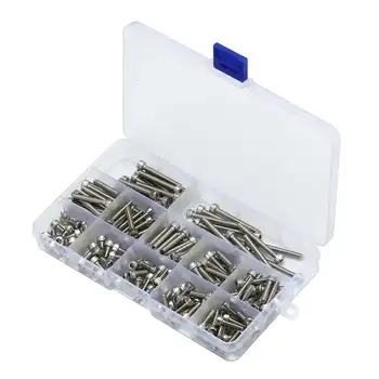 

180Pcs Stainless Steel M4 Screw Hex Socket Cap Head 6-35mm Bolt Assortment Kit For Office Appliance Communication Equipment