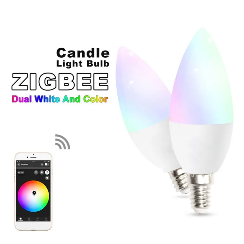 

RGB Smart WIFI APP Control Led Light Bulb 5W Flame lamp E14 Smart Home Bluetooth Lamp Color Compatible with Alexa google Home
