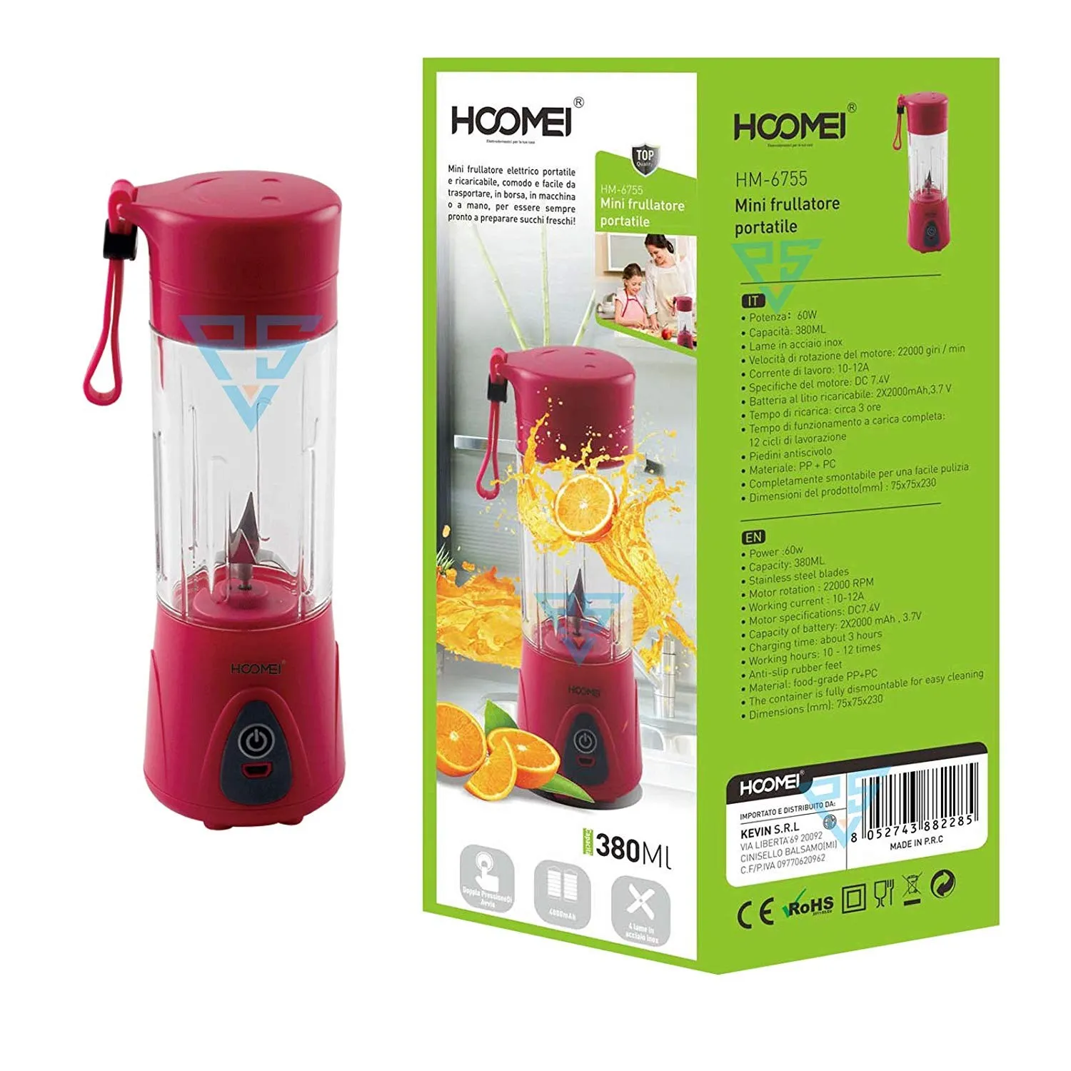 Frullatore Portatile Hm 6755 Portable Blender Cup Usb Rechargeable Electric Automatic Vegetable Fruit Mixer Bottle Blenders Aliexpress