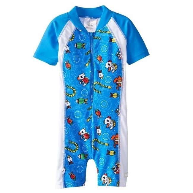 Banz S15SS-CB-2 2015 Coolgardie Printed Swimsuit Blue - Size 2 |