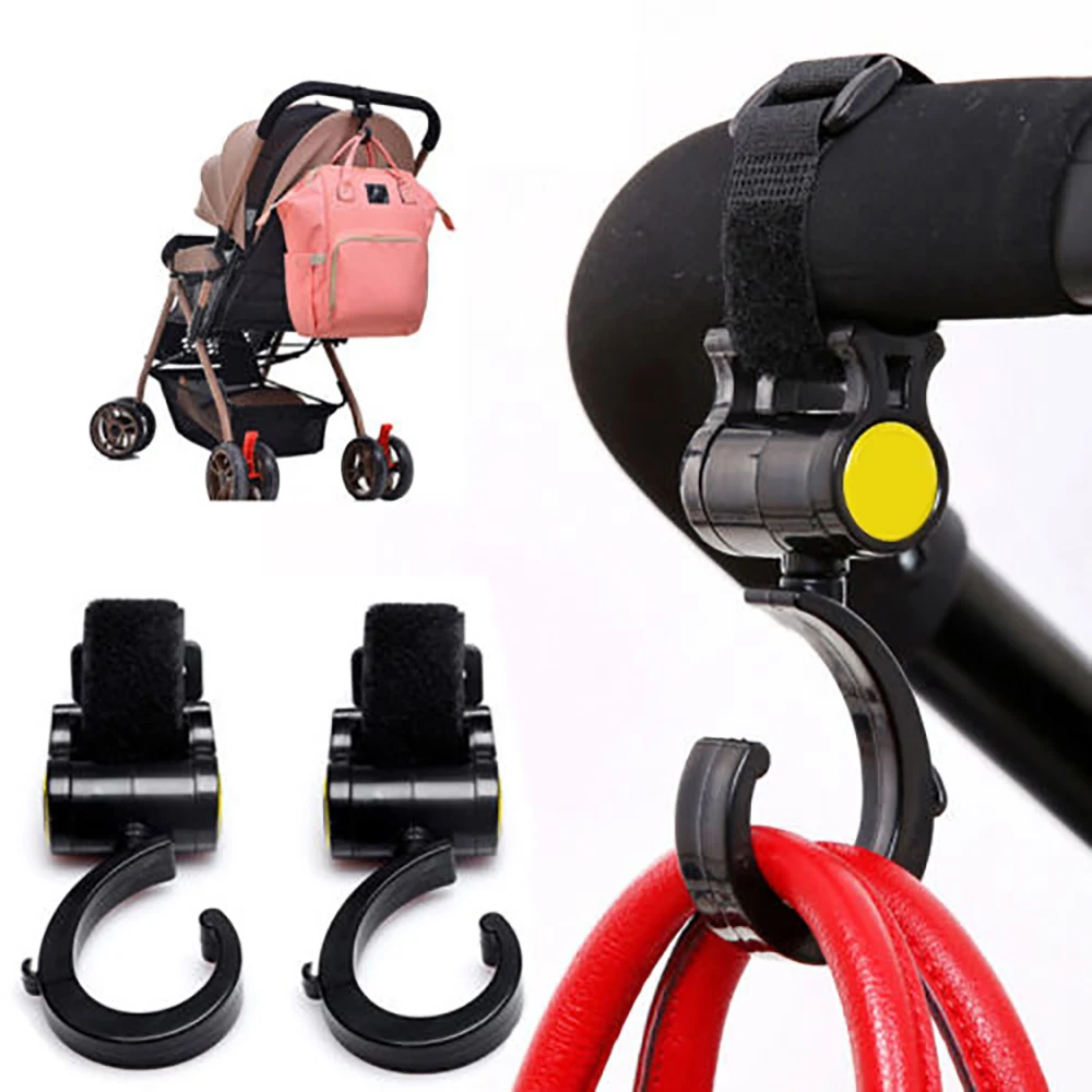 2pcs Baby Stroller Accessories 360 Rotate Stroller Hook Multifunctional
