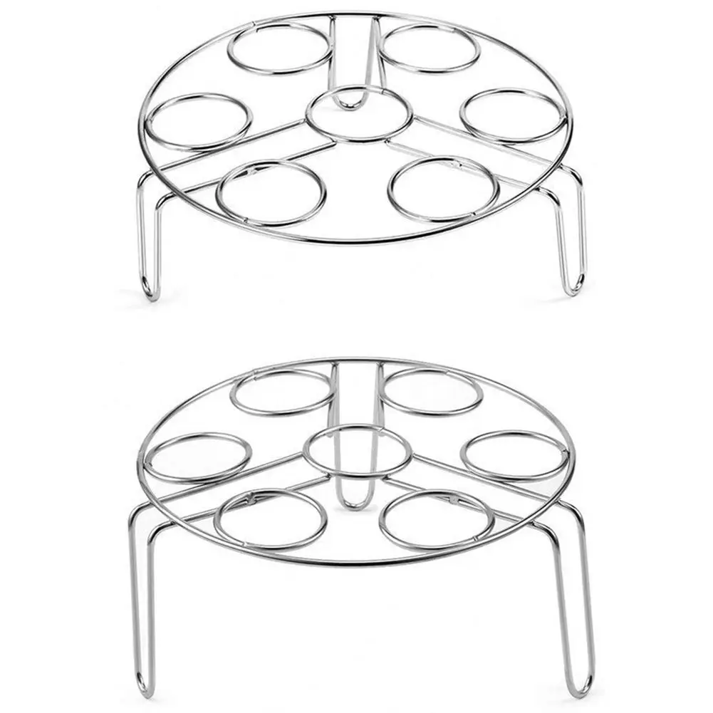 

LICG-2PC 7 Egg Steamer Rack Holder For Cooking,Steamers Stock Basket Stand Pasta Pots, 304 Stainless Steel Pressure Cooker acc