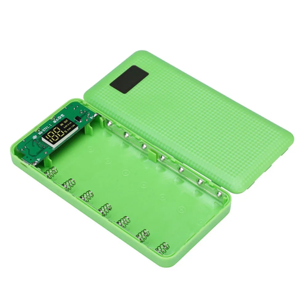 New 5V 2.1A 3 USB 7X 18650 DIY Mobile Power Bank Case Kit Battery Charger Box Case Free Soldering Design Mobile Phone Chargers