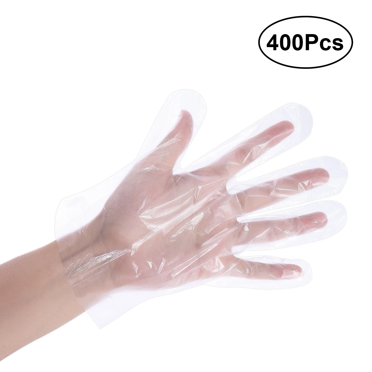 400 шт./упак. одноразовые пластиковые ПЭ перчатки для дома для кухни, ресторана, приготовления еды промышленной медицинской очистки