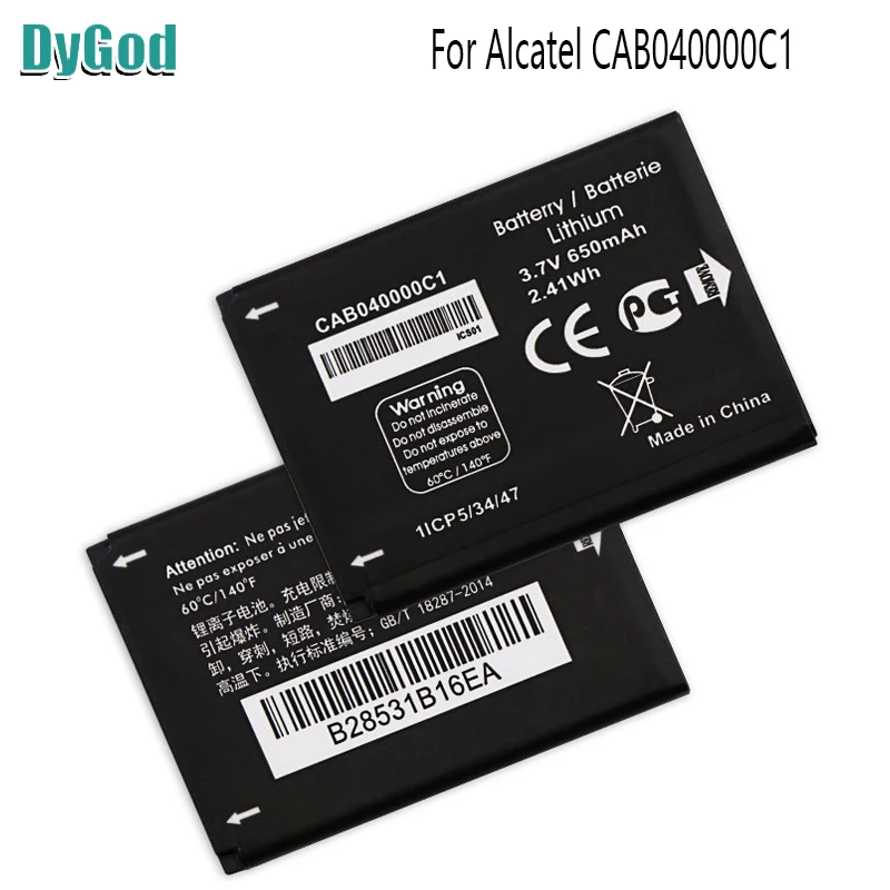 DyGod 650 мА-ч для Alcatel Работает с любым оператором CAB040000C1OT-1035D OT-1016D OT-1052D Extreme Замена