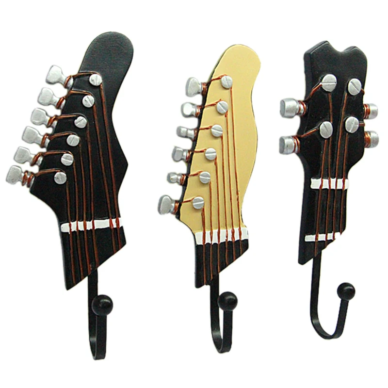 

1 Set/3Pcs Hooks Strong Vacuum Sucker Hanger American Retro Decor Hook Resin Crafts Music Sound Home Decoration Household Item
