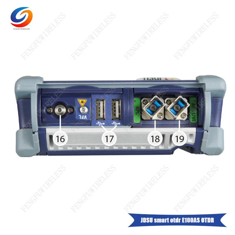 Многоязычная Оригинал JDSU E100AS OTDR 30/30dB SM 1310/1550nm Визуальный дефектоскоп заменены MTS