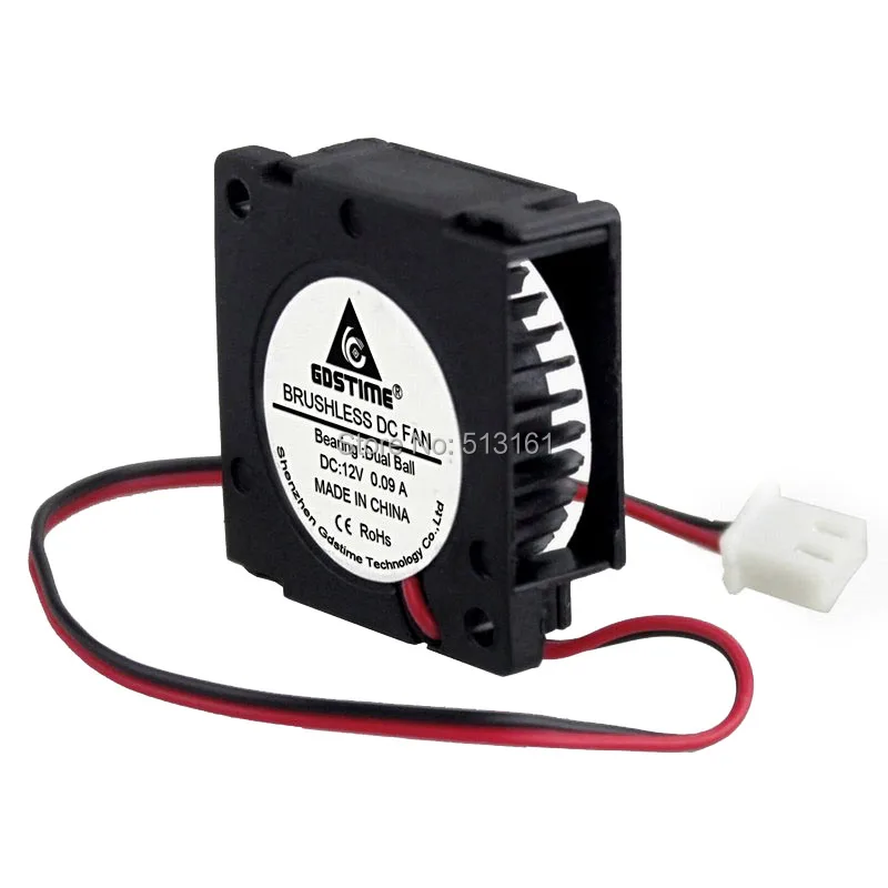 

2 Pcs Gdstime 12V 3010 30mm DC Turbo Blower Fan Cooling Cooler Ball Bearing