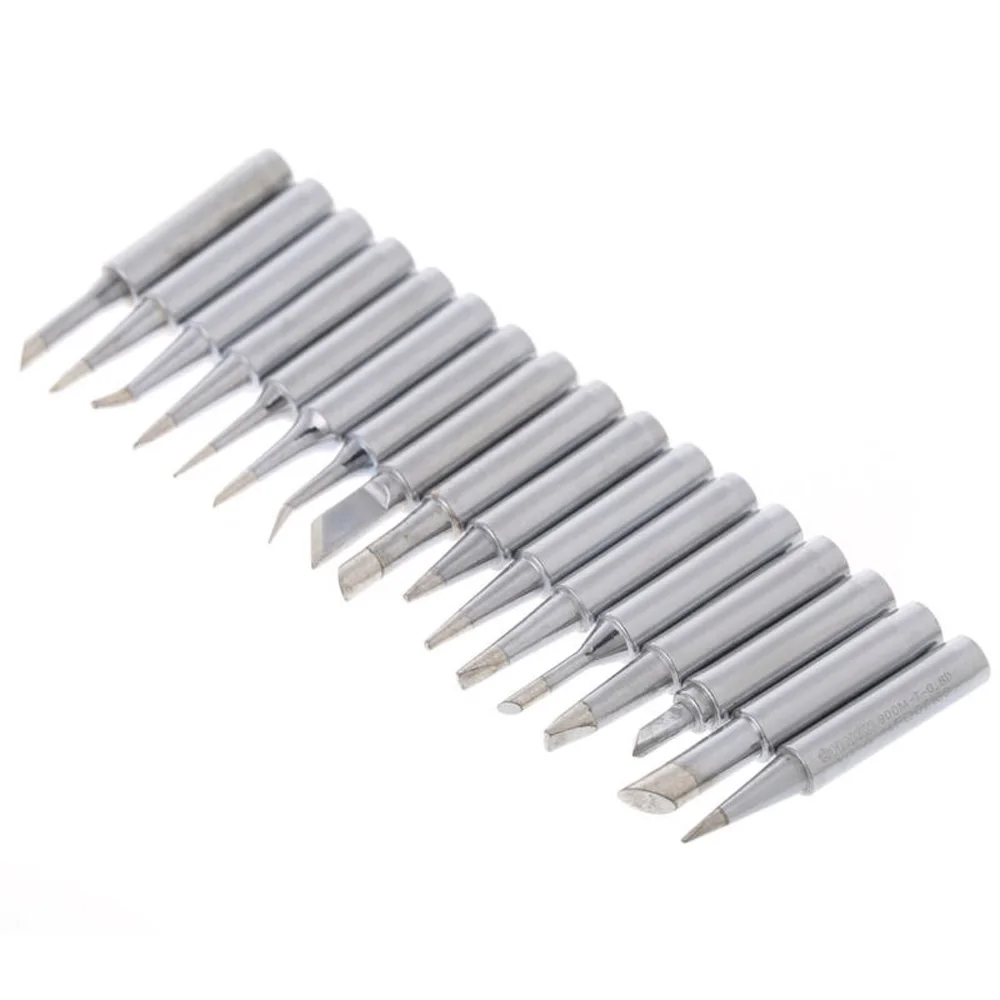 

17Pc Soldering Iron Tips Set Solder 5mm Diameter Point Chisel Replacement Set