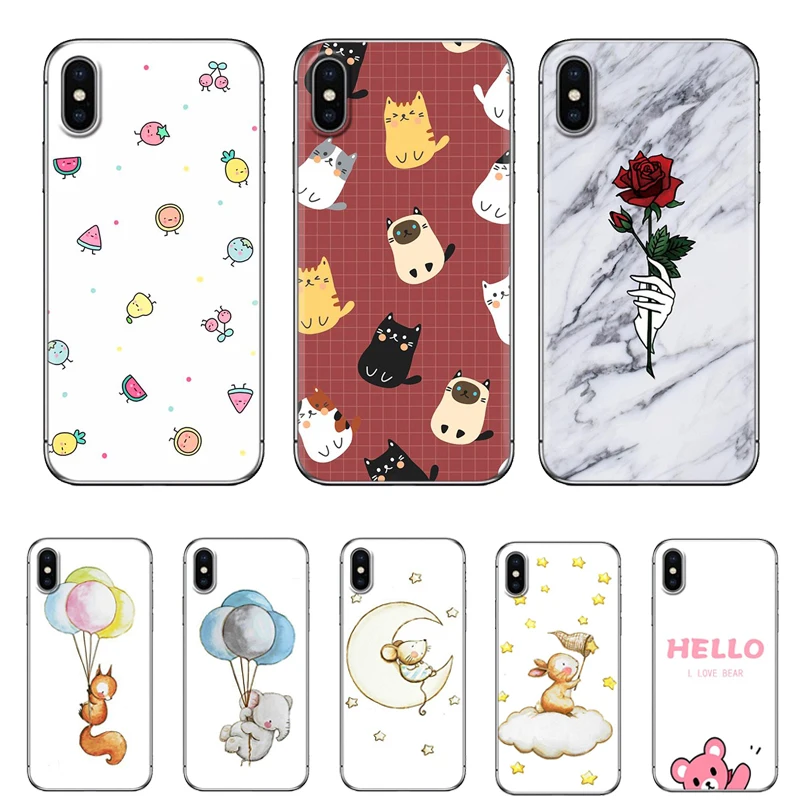 

Colorful Painted Back Skin Cover For Alcatel 1X/ 3/ 3C/ 3V/ 3X/ 5/ U5 Plus/ 5V/ 7 Stylish Design Cartoon Style Soft Phone Case