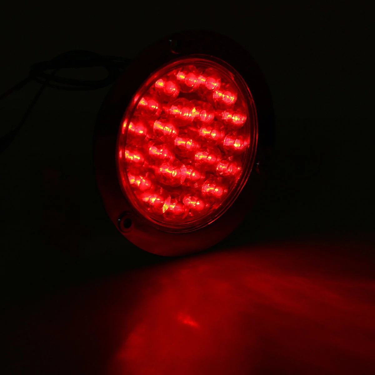 Красный круглый 24LED сигнал поворота заднего хода 2x12 В стоп безопасности для