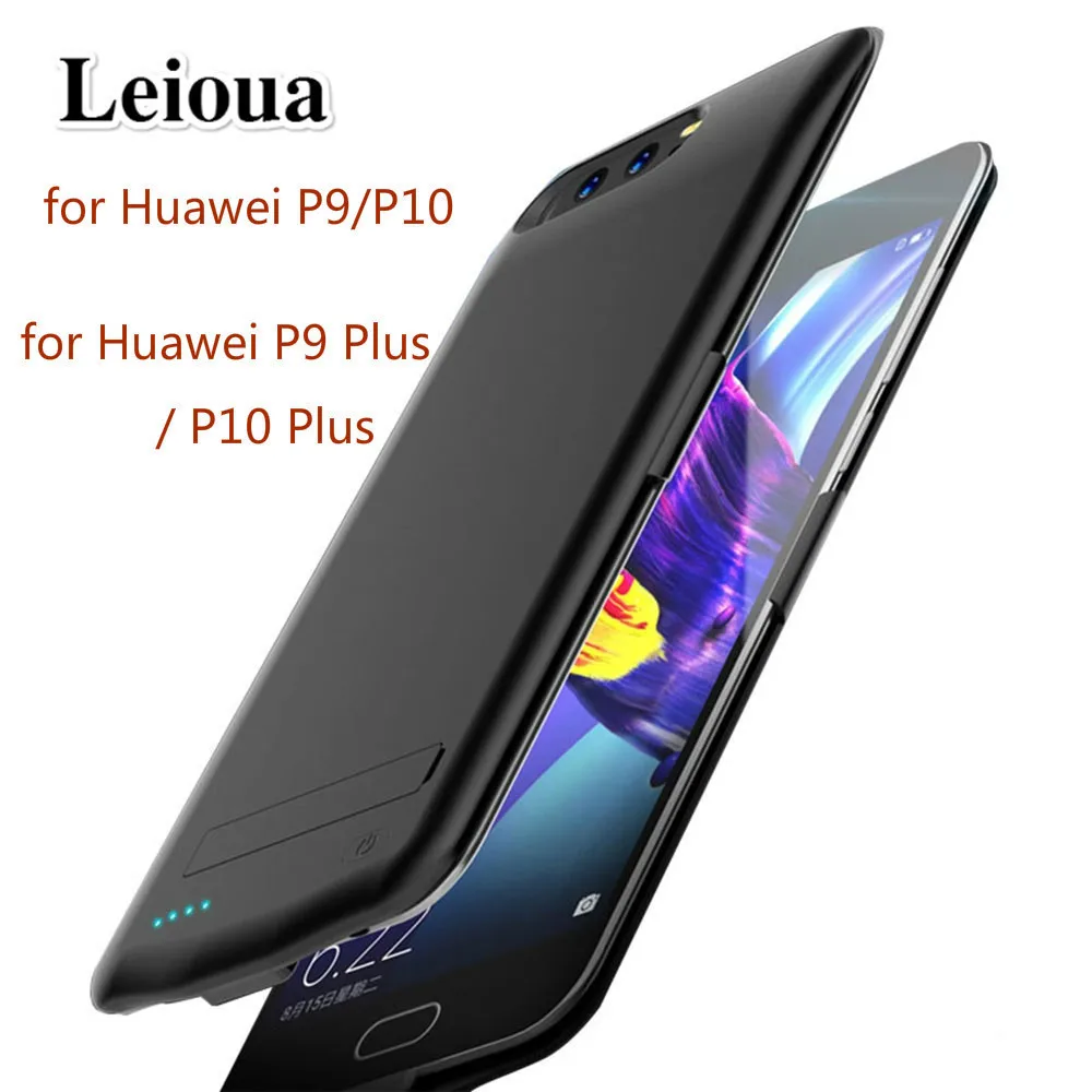 Leioua 6800mah Battery Charger Case For Huawei P9 P10 New Back Clip Battery Charging Case 8200mah