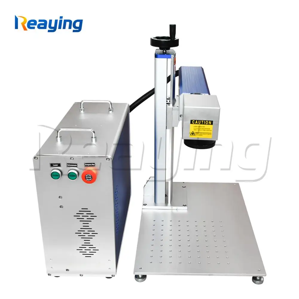 

2 year warranty 50 watt portable split fiber laser engraving machine metal marking with free Ezcad software