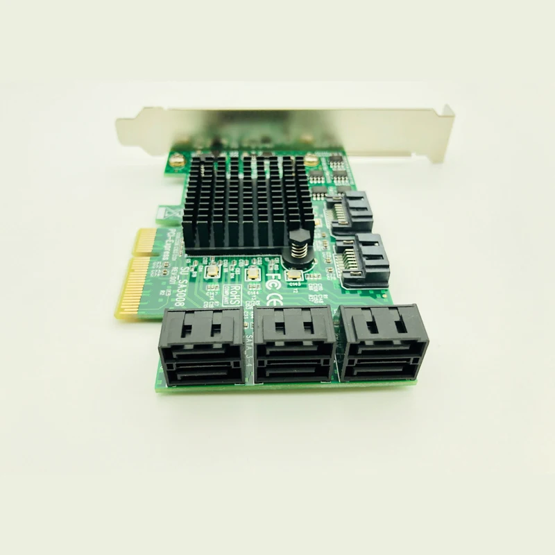  Pci-E Pci Express Zu Sata 30 Iii 3 6Gb Controller Karte Ssd Pcie 8 Port Sata Karte Ssd Sata3.0 adap