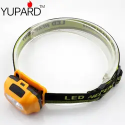 YUPARD яркий 100 м расстояние 3 * AAA батарея Светодиодная лампа Samsung Индукционная фонари фар фонарик налобный фонарь