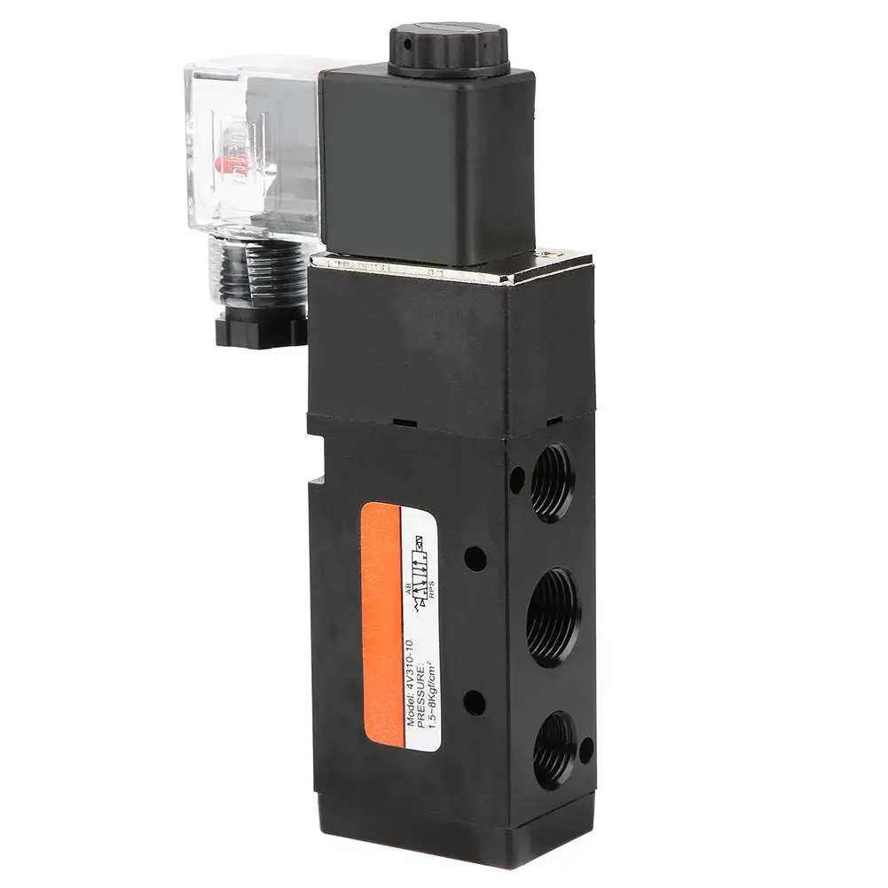 AC220V Electromagnetic Solenoid Valve 2 Position 5 Port Pilot-Operated Solenoid