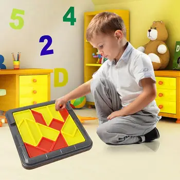 

Kids DIY jigsaw Wooden Puzzle Toys for Children Wooden Jigsaw Puzzle Creativity Educational Montessori Toys Junior Tangram Gift