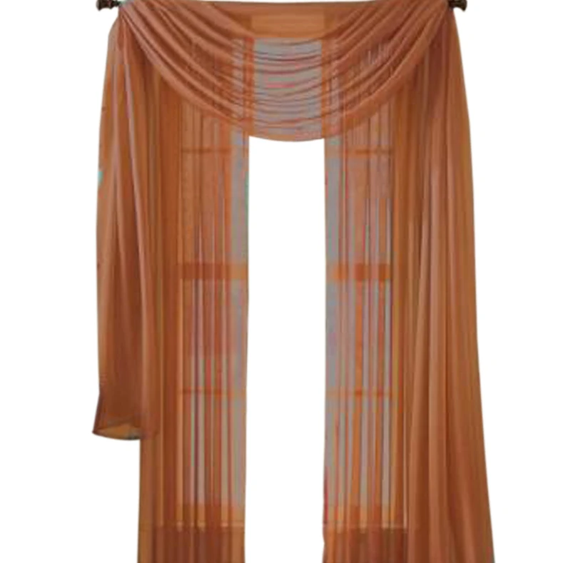 Moshells Home Decor 90 Inches Sheer Drape Curtain Panel In