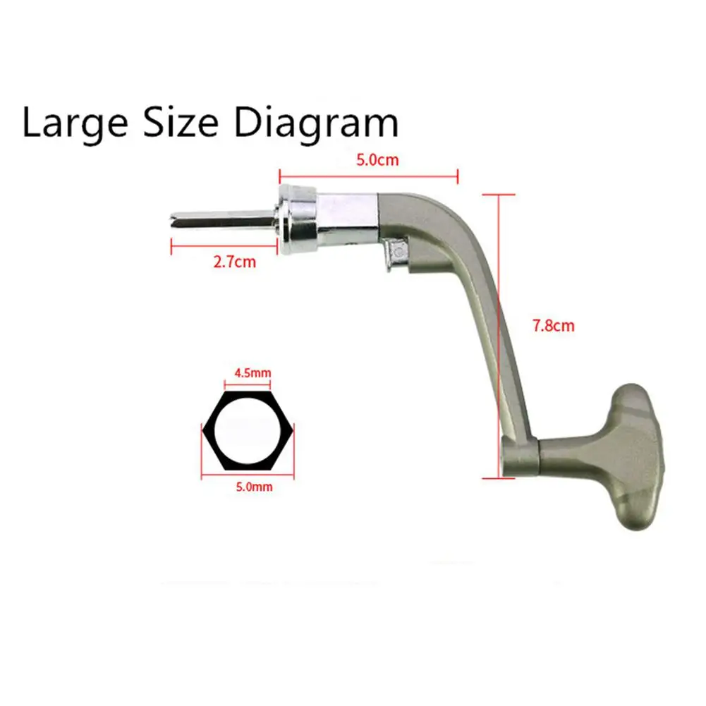 1 шт. металлическая спиннинговая катушка ручка Рыболовная катушка Замена складной коромысло рукоятка Замена случайный цвет