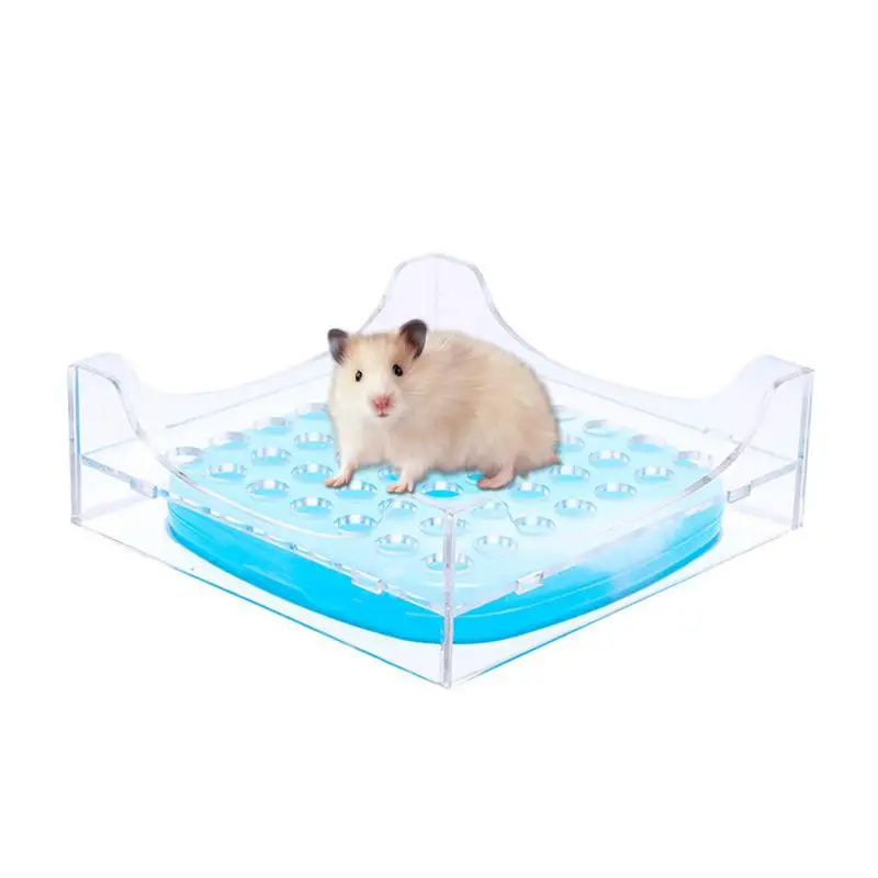 AUGKUN Pet маленькая охлаждающая подстилка летняя теплоохлаждающая пластина хомяк коробка для льда для маленькой кровати