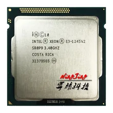 Processador intel, intel xeon E3-1245 v2 e3 1245v2 e3 1245 v2 processador central quad-core 3.4 ghz 8m 77w lga 1155