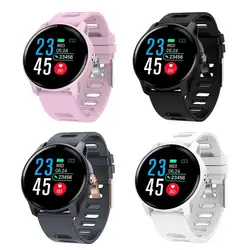 1,3 дюймов квадратные умные часы фитнес-трекер сердечного ритма умный браслет Bluetooth S08 IP68 Водонепроницаемый черный/белый/розовый/серый/синий