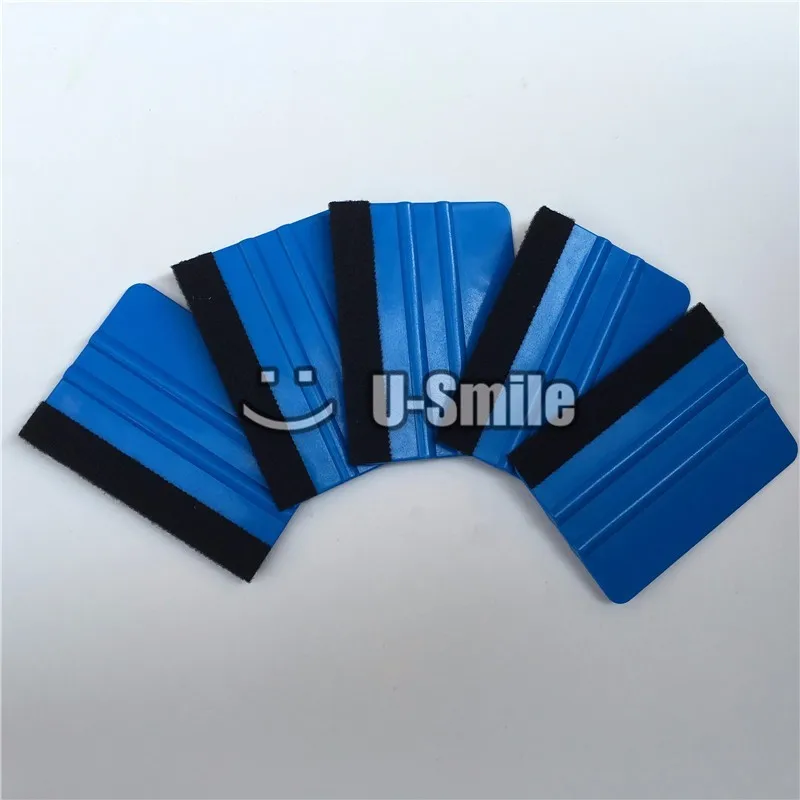 100 pcs/Lot Car Application Tools Soft Flexible Squeegee Car Wrapping Tools Felt Scraper Window Film & Sign Vinyl