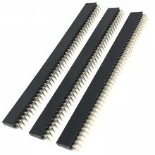 5 PCS 1X40 PIN Única Linha Right Angle PINOS FÊMEA Tira CABEÇALHO 2.54 MILÍMETROS ARREMESSO Conector Do Soquete 1*40 40 p 40PIN 40 PIN PARA PCB BOARD