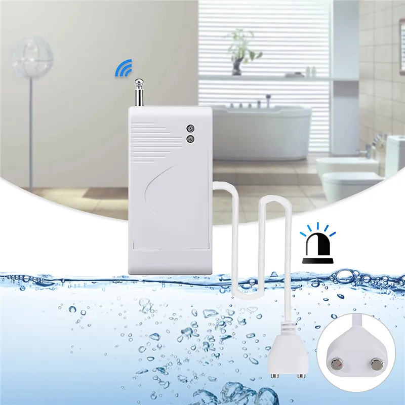 

433MHz Leakage Sensor Wireless Water Leak Detector Intrusion Detector for Home Security System Work With Gateway
