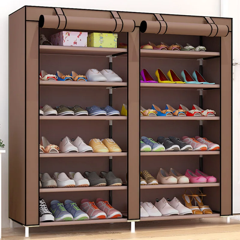 Multi-layer Assembly Non-woven fabric Craft Cabinet for Home Shoes Boots Dustproof Protect Storage Organizer JC016