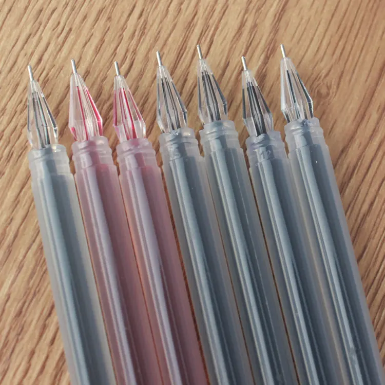 

1 pcs Large Capacity Diamond Head Gel Pen 0 38mm Financial Needle Students Stationery Carbon Pen