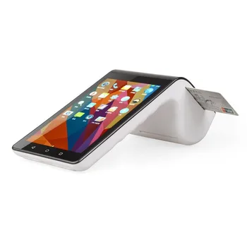

Mobile Android pos portable terminal TS-7003 with NFC reader/7inch tablet&3.5" mini customer display/bluetooth