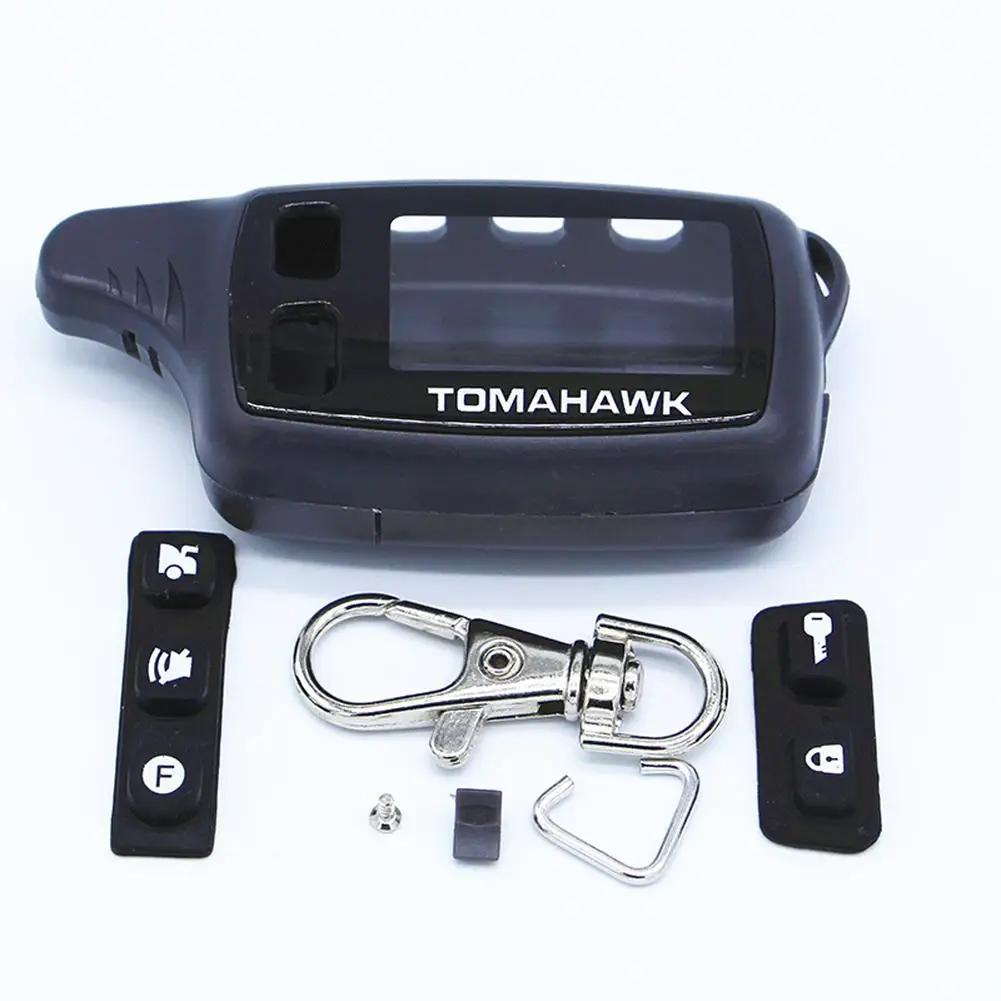 

Case Keychain For Russian Two Way Car Alarm TOMAHAWK TW9010 Two Way Car Alarm Remote Controller Accessories Parts Supplies