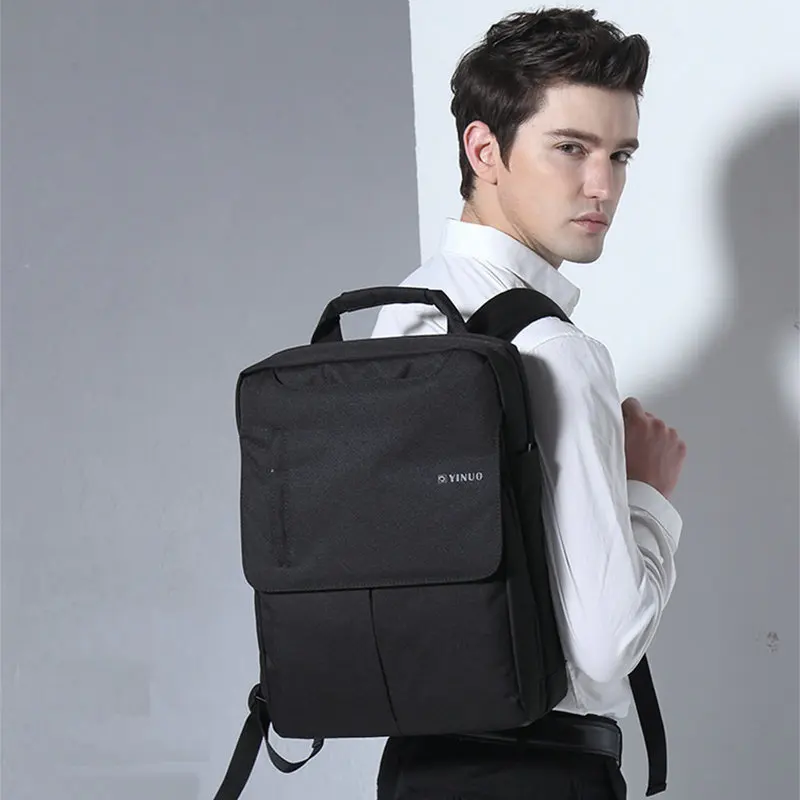 YINUO сумка laptop14 дюймов 15 дюймов ударопрочный водонепроницаемый задний анти-краж Высокая емкость дорожная школьная сумка рюкзак для ноутбука